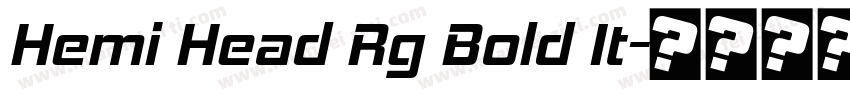 Hemi Head Rg Bold It字体转换